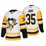 Maglia Hockey Pittsburgh Penguins Tristan Jarry Away Autentico Giocatore Bianco
