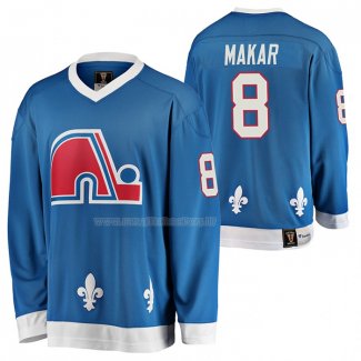 Maglia Hockey Quebec Nordiques Cale Makar Heritage Vintage Replica Blu