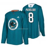 Maglia Hockey San Jose Sharks Joe Pavelski New Season Practice Verde