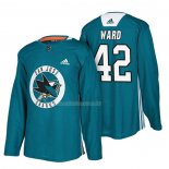 Maglia Hockey San Jose Sharks Joel Ward New Season Practice Verde