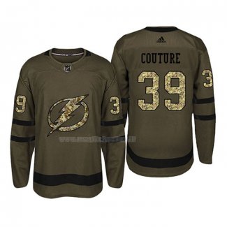 Maglia Hockey San Jose Sharks Logan Couture 2018 Salute To Service Verde Militare