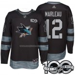 Maglia Hockey San Jose Sharks Patrick Marleau 1917-2017 100th Anniversario Nero