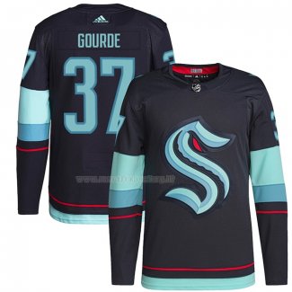 Maglia Hockey Seattle Kraken Yanni Gourde Primary Autentico Blu