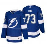 Maglia Hockey Tampa Bay Lightning Adam Erne Home Autentico Giocatore Blu