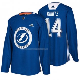 Maglia Hockey Tampa Bay Lightning Chris Kunitz New Season Practice Blu