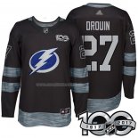 Maglia Hockey Tampa Bay Lightning Jonathan Drouin 1917-2017 100th Anniversario Nero