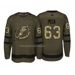 Maglia Hockey Tampa Bay Lightning Matthew Peca 2018 Salute To Service Verde Militare