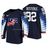 Maglia Hockey USA Jordan Oesterle 2018 Iihf World Championship Giocatore Nero