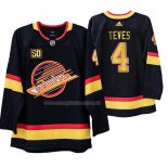 Maglia Hockey Vancouver Canucks Josh Teves 50 Anniversario 90's Flying Skate Nero
