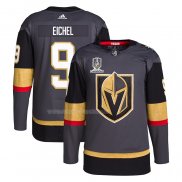 Maglia Hockey Vegas Golden Knights Jack Eichel 2023 Stanley Cup Champions Autentico Alternato Gris