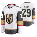 Maglia Hockey Vegas Golden Knights Marc Andre Fleury Away Breakaway Giocatore Bianco