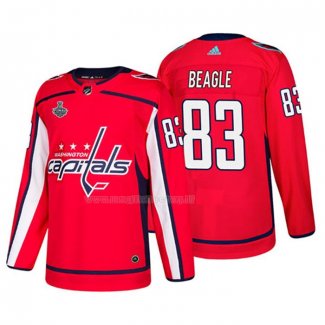 Maglia Hockey Washington Capitals Jay Beagle Bound Patch Stanley Cup Final Rosso