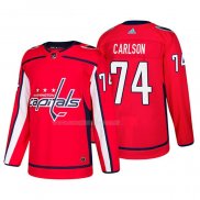 Maglia Hockey Washington Capitals John Carlson Home Autentico Giocatore Rosso