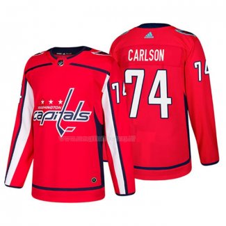 Maglia Hockey Washington Capitals John Carlson Home Autentico Giocatore Rosso