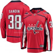 Maglia Hockey Washington Capitals Rasmus Sandin Home Breakaway Rosso
