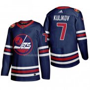 Maglia Hockey Winnipeg Jets Dmitry Kulikov Heritage Classic 2019-20 Blu