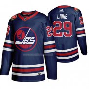 Maglia Hockey Winnipeg Jets Patrik Laine Heritage Classic 2019-20 Blu