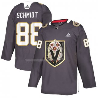 Maglia Vegas Golden Knights Nate Schmidt Dia de Los Muertos Gris