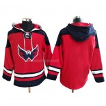 Felpa con Cappuccio Washington Capitals Rosso