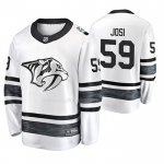 Maglia Hockey 2019 All Star Nashville Predators Roman Josi Bianco