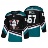 Maglia Hockey Anaheim Ducks Rickard Rakell Alternato 25th Anniversario Autentico Nero