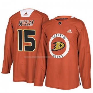 Maglia Hockey Anaheim Ducks Ryan Getzlaf New Season Practice Arancione