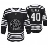 Maglia Hockey Bambino Chicago Blackhawks Robin Lehner Premier Alternato Nero