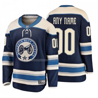 Maglia Hockey Bambino Columbus Bluejackets Personalizzate 2019 Alternato Breakaway Blu