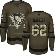 Maglia Hockey Bambino Pittsburgh Penguins Carl Hagelin 2018 Salute To Service Verde Militare
