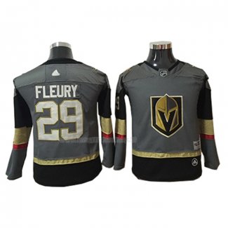 Maglia Hockey Bambino Vegas Golden Knights Marc-andre Fleury Home Autentico Gris
