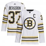 Maglia Hockey Boston Bruins Patrice Bergeron Alternato Primegreen Autentico Bianco1