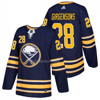 Maglia Hockey Buffalo Sabres Zemgus Girgensons Home Autentico 2018 Blu