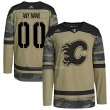 Maglia Hockey Calgary Flames Personalizzate Military Appreciation Team Autentico Practice Camuffamento