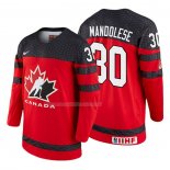 Maglia Hockey Canada Kevin Mandolese 2018 Iihf World Championship Giocatore Rosso