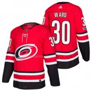 Maglia Hockey Carolina Hurricanes Cam Ward Home Autentico 2018 Rosso