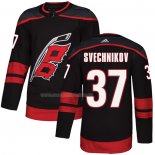 Maglia Hockey Carolina Hurricanes Svechnikov Autentico Alternato Nero