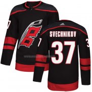 Maglia Hockey Carolina Hurricanes Svechnikov Autentico Alternato Nero