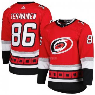 Maglia Hockey Carolina Hurricanes Teuvo Teravainen 25th Anniversary Autentico Rosso