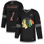 Maglia Hockey Chicago Blackhawks Brent Seabrook 2020 USA Flag Nero