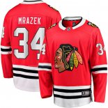 Maglia Hockey Chicago Blackhawks Petr Mrazek Home Breakaway Rosso