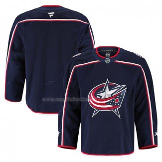Maglia Hockey Columbus Blue Jackets Home Autentico Pro Blu