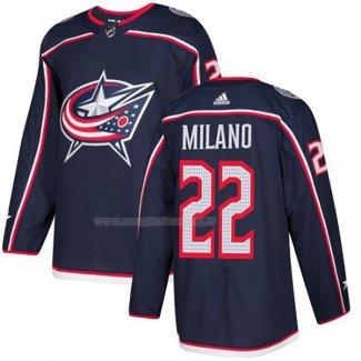 Maglia Hockey Columbus Blue Jackets Milano Home Autentico Blu