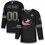 Maglia Hockey Columbus Blue Jackets Personalizzate Black Shadow Nero
