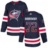 Maglia Hockey Columbus Blue Jackets Sergei Bobrovsky Drift Fashion Blu