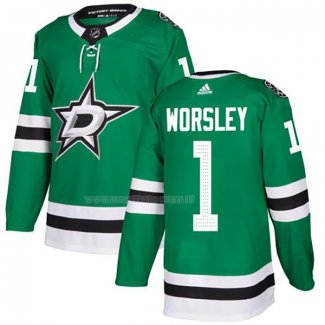 Maglia Hockey Dallas Stars Gump Worsley Home Autentico Verde