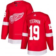 Maglia Hockey Detroit Red Wings Steve Yzerman Home Autentico Stitched Rosso