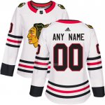 Maglia Hockey Donna Chicago Blackhawks Personalizzate Away Bianco