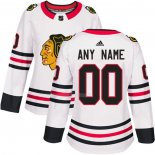 Maglia Hockey Donna Chicago Blackhawks Personalizzate Away Bianco