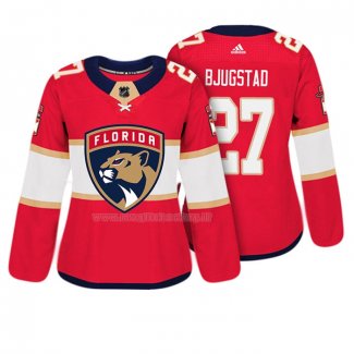 Maglia Hockey Donna Florida Panthers Nick Bjugstad Autentico Giocatore Rosso