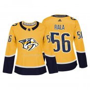 Maglia Hockey Donna Nashville Predators Kevin Fiala Autentico Giocatore Giallo